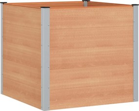 vidaXL Υπερυψωμένη Ζαρντινιέρα Καφέ 100 x 100 x 91 cm
