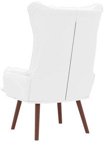 vidaXL Χαλαρωτική Πολυθρόνα Λευκό 69 x 74 x 93 εκ. Τεχνητό δέρμα