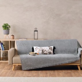 Ριχτάρι Tura 24 Grey Kentia Τριθέσιο 180x300cm Ακρυλικό,Βαμβάκι, Polyester