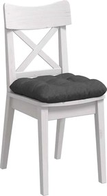 vidaXL Μαξιλάρια καθισμάτων 4 pcs Σκούρο Γκρι 45 x 45 cm