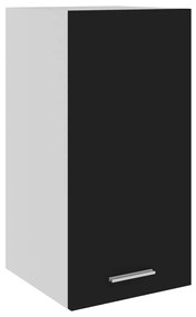 vidaXL Ντουλάπι Κρεμαστό Μαύρο 29,5 x 31 x 60 εκ. από Μοριοσανίδα