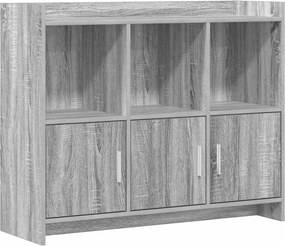 vidaXL Πλαϊνό γραφείο Γκρι Sonoma 98,5 x 33 x 80 εκ Επεξεργασμένο Ξύλο