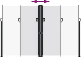 vidaXL Σκίαστρο Πλαϊνό Συρόμενο Λευκό 220 x 600 εκ.