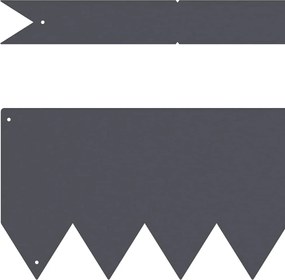 vidaXL Περίγραμμα γκαζόν 20 pcs Ανθρακί 100 x 0.05 x 20 εκ