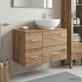 vidaXL Σετ Επίπλων Μπάνιου 2 τμχ. Artisan Δρυς Επεξεργασμένο Ξύλο