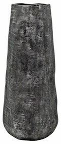 Βάζο 840274 15x15x35cm Anthracite-Silver Ankor Ceramic