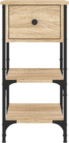 vidaXL Κομοδίνα 2 τεμ. Sonoma Δρυς 34x36x70 εκ. από Επεξεργασμένο Ξύλο