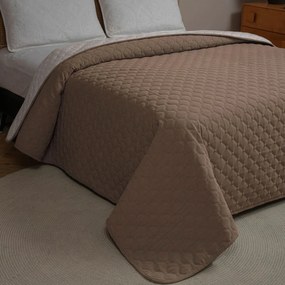 Κουβερλί Υπέρδιπλο (220x240) 2 Όψεων AdamHome Mistral Camel