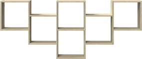 vidaXL Ραφιέρα Τοίχου Sonoma Δρυς 159x18x66 εκ. από Επεξεργ. Ξύλο