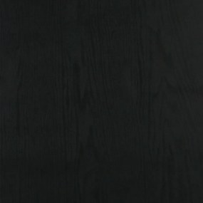 Μεμβράνες Πόρτας Αυτοκόλλητες 2 τεμ. Σκούρο Ξύλο 210x90 εκ. PVC - Μαύρο
