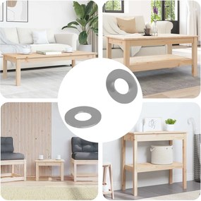 vidaXL Βίδες 2 pcs Ασημί 16 x 16 x 1,5 εκ Σίδερο