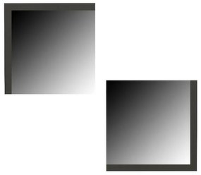 Καθρέπτες Τοίχου Charles Fylliana 2 τεμ.  Ανθρακί 60x5x60 εκ. 60x5x60 εκ.