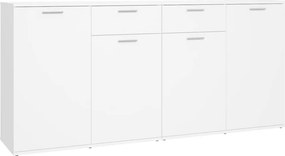 vidaXL Μπουφές Λευκός 160 x 36 x 75 εκ. από Επεξ. Ξύλο
