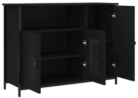 vidaXL Μπουφές Μαύρος 100 x 35 x 75 εκ. από Επεξεργασμένο Ξύλο