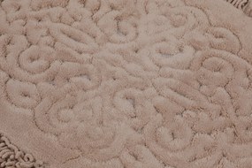 Bathmat Set (2 Pieces) Piante Oval - Beige Multicolor