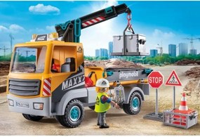 Φορτηγό με Γερανό Playmobil 71750 Μπλε
