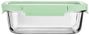 ESTIA ΦΑΓΗΤΟΔΟΧΕΙΟ CLICK&SEAL ΓΥΑΛΙΝΟ 1520ml 23.5x17.8x7.6cm ΜΕ ΚΑΠΑΚΙ ΠΛΑΣΤΙΚΟ MINT