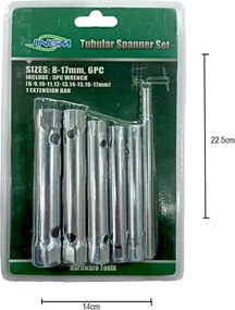 Tubular Σετ Σωληνωτά κλειδιά 6τμχ - Spanner set