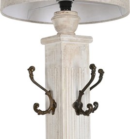Φωτιστικό Δαπέδου Home ESPRIT Λευκό 220 V 42 X 42 X 200 cm