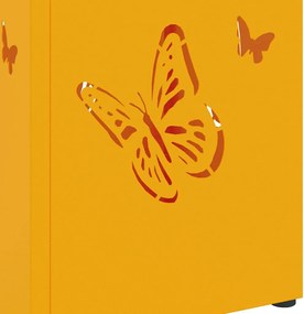 vidaXL Βάση ομπρέλας βροχής Μουσταρδί 15,5 x 15,5 x 49 εκ Ατσάλι