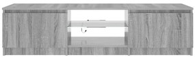 vidaXL Έπιπλο Τηλεόρασης με LED Γκρι Sonoma 140 x 40 x 36 εκ.