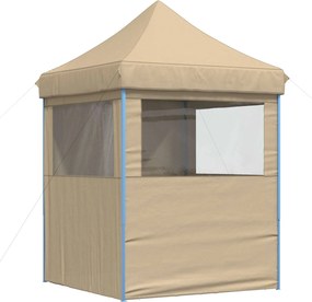 vidaXL Σκηνή Πάρτυ Μπεζ 200 x 200 x 306 εκ. Ύφασμα Όξφορντ