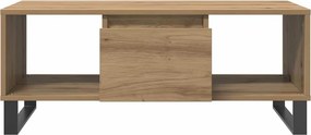 vidaXL Τραπεζάκι Σαλονιού Αρτισιανή Δρυς 90x50x36,5εκ Επεξεργασμ. Ξύλο