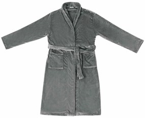 vidaXL Ρόμπα χωρίς Κουκούλα Σκούρο Γκρι xxl Φανέλα