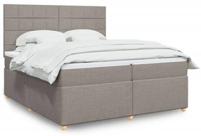 ΚΡΕΒΑΤΙ BOXSPRING ΜΕ ΣΤΡΩΜΑ TAUPE 200X200 ΕΚ. ΥΦΑΣΜΑΤΙΝΟ 3291391