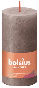 Bolsius Κεριά Κύλινδρος Ρουστίκ Shine 8 τεμ. Taupe 100 x 50 χιλ - Μπεζ-Γκρι