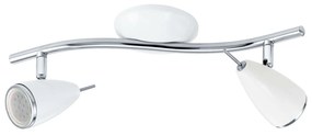 Φωτιστικό Σποτ Led 93129 White Riccio 2 Eglo Metal, Plastic