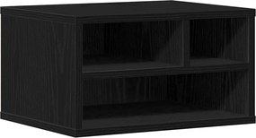 vidaXL Σταντ Εκτυπωτή Μαύρη Οξυά 40 x 32 x 22,5 εκ Επεξεργασμένο ξύλο