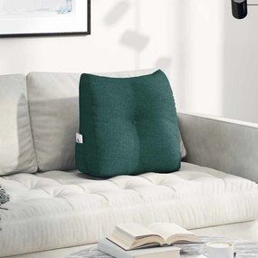 vidaXL Μαξιλάρι Πλάτης Σκούρο Πράσινο 45 x 50 x 24 cm ύφασμα