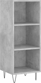 vidaXL Ντουλάπι Γκρι Σκυροδέματος 34,5x32,5x90 εκ. Επεξεργασμένο Ξύλο