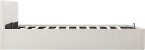 vidaXL Πλαίσιο Κρεβατιού με Αποθηκ. Χώρο Λευκό 180x200 εκ. Συνθ. Δέρμα