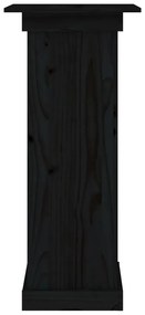 vidaXL Βάση Λουλουδιών Γκρι 40x40x90 εκ. από Μασίφ Ξύλο Πεύκου
