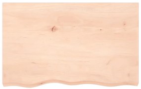 vidaXL Ράφι Τοίχου 80x50x(2-4) εκ. από Ακατέργαστο Μασίφ Ξύλο Δρυός