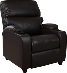 ΠΟΛΥΘΡΟΝΑ RELAX HM0122 PU ΚΑΦΕ 80x95x103Υ εκ.