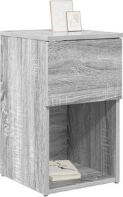 vidaXL Ντουλάπι κρεβατιού Γκρι Sonoma 29 x 31,5 x 49 εκ