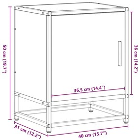 ΚΟΜΟΔΙΝΟ ΚΑΦΕ ΔΡΥΣ 40X31X50 CM ΚΑΤΑΣΚΕΥΑΣΜΕΝΟ ΞΥΛΟ ΚΑΙ ΜΕΤΑΛΛΟ 848717