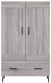 vidaXL Ντουλάπα Γκρι Sonoma 69,5 x 31 x 115 εκ. από Επεξεργασμένο Ξύλο