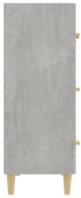 vidaXL Ντουλάπι Γκρι Σκυροδέματος 70 x 34 x 90εκ. Επεξεργασμένο Ξύλο