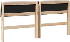 vidaXL Ταπετσαρισμένο κεφαλάρι Ανοιχτό γκρι 150 cm