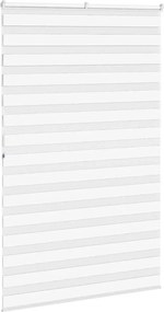 vidaXL Ζέβρα τυφλή Λευκό Πλάτος υφάσματος 135,9 εκ. Πολυεστέρας