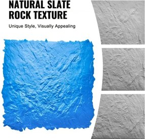 VEVOR Concrete Stamps Mat 36 in &amp; 18 in 4 pcs Texturing Skin Polyurethane Molds