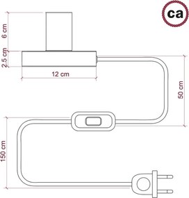 Επιτραπέζιο Φωτιστικό Μεταλλικό Posaluce Cloud Χάλκινο Dimmer