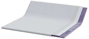 vidaXL Στρώματα Λευκό 200 x 200 cm 100% ύφασμα πολυεστέρα με τζακάρ