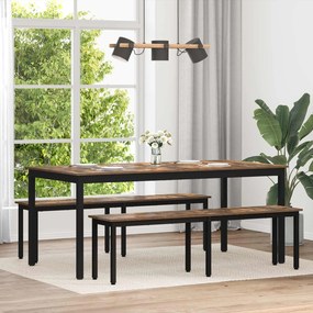 vidaXL Τραπεζαρίες 2 pcs 180 x 90 x 75 cm Επεξεργασμένο ξύλο