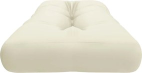 vidaXL Μαξιλάρι Παλέτας Κρεμ 120 x 40 x 12 εκ. Υφασμάτινο