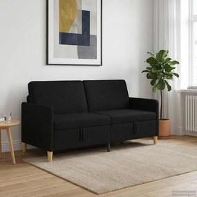 vidaXL Καναπές με Αποθήκευση Μαύρο 172 x 78 x 87 εκ Πολυεστέρας